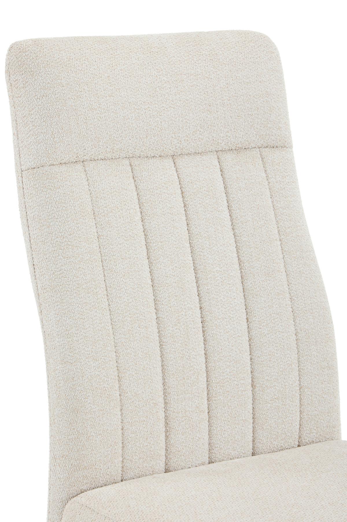 Stuhl-set Catania I S 4er-Set - Beige/Schwarz, MODERN, Textil/Metall (44/95/63,5cm) - MID.YOU