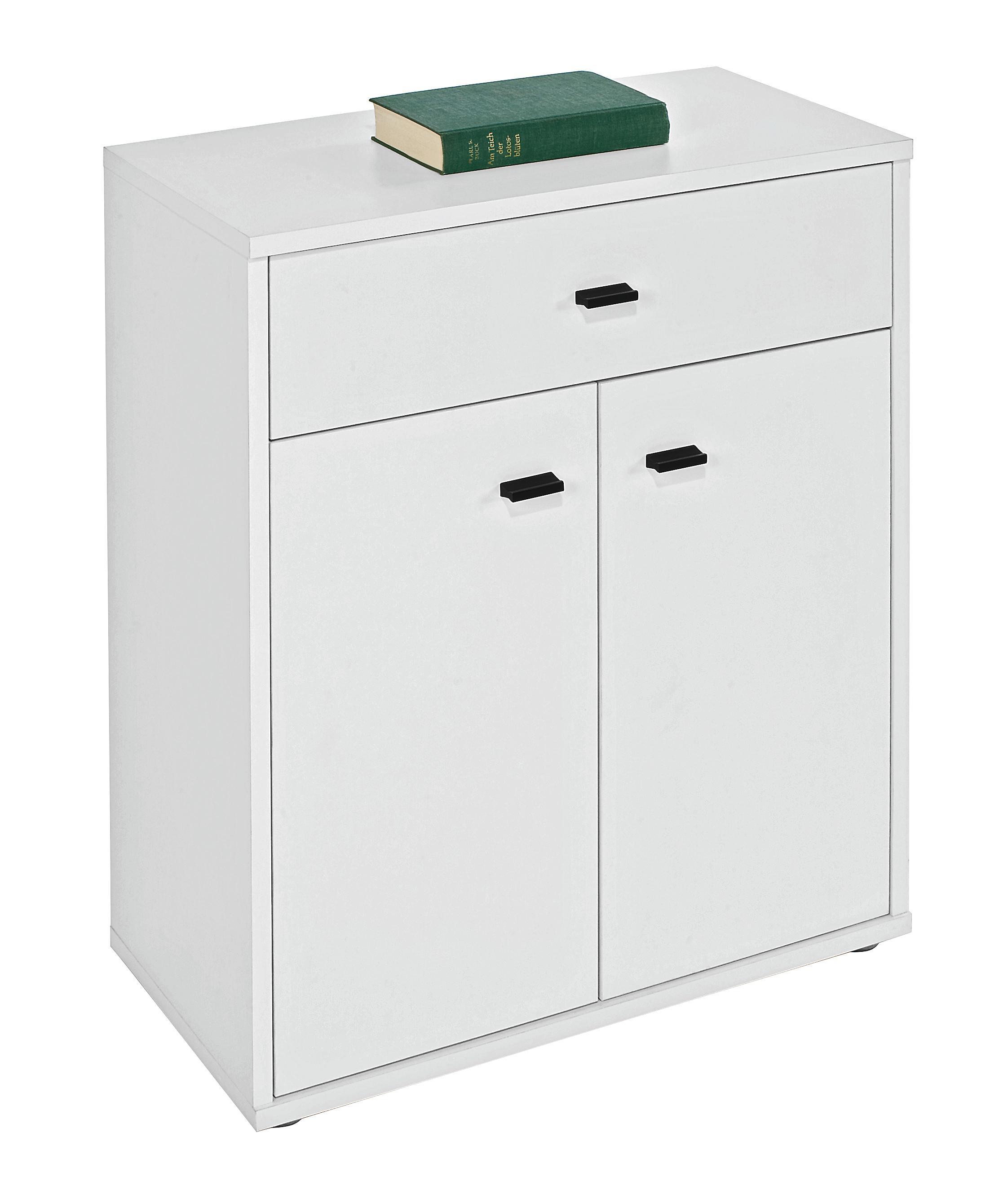 Komód Boni - Fehér, modern, Faalapú anyag (60/70/30cm)