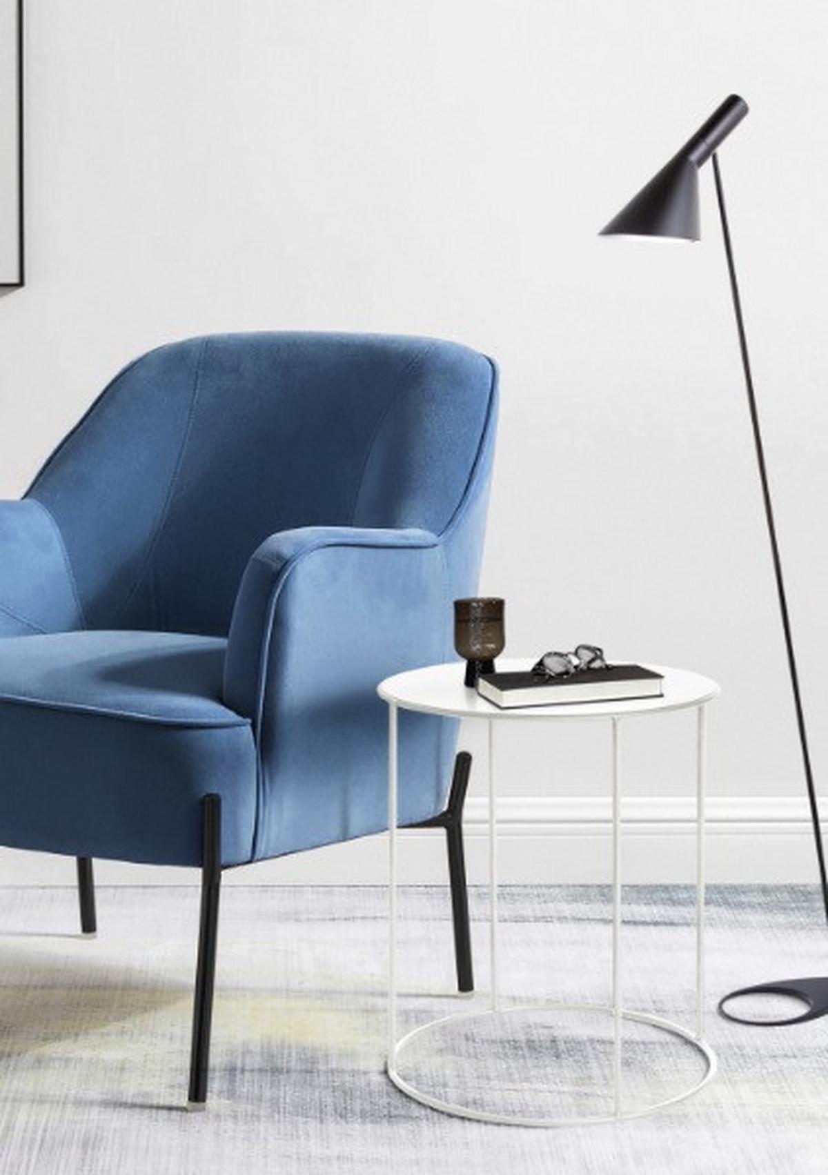 Couchtisch Rund Stahl, Weiß - Weiß, LIFESTYLE, Metall (38/50cm) - MID.YOU