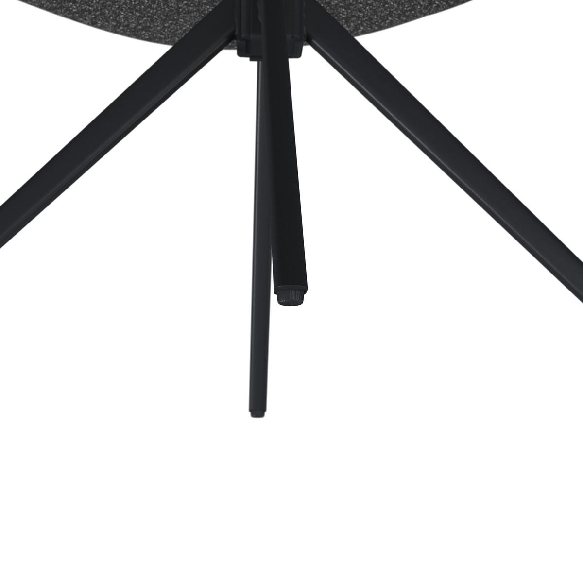 STOLIČKA S PODRÚČKAMI KARO - čierna, Modern, kov/textil (58/88/65cm) - Bessagi Home