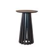 Couchtisch Leon Braun/schwarz, 40 Cm - Schwarz/Braun, MODERN, Holz/Metall (40/40/58cm) - MID.YOU
