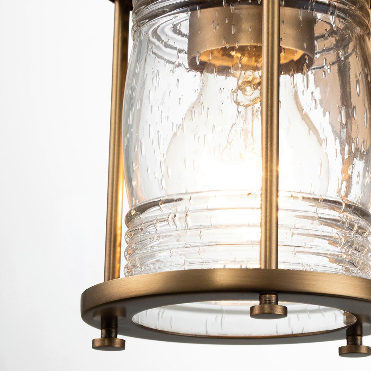 Badezimmer-wandleuchte Qn-Ashlandbay1-Nbr-Bath - Messingfarben, KONVENTIONELL, Glas/Metall (20,6/12,7/16,9cm) - Elstead Lighting