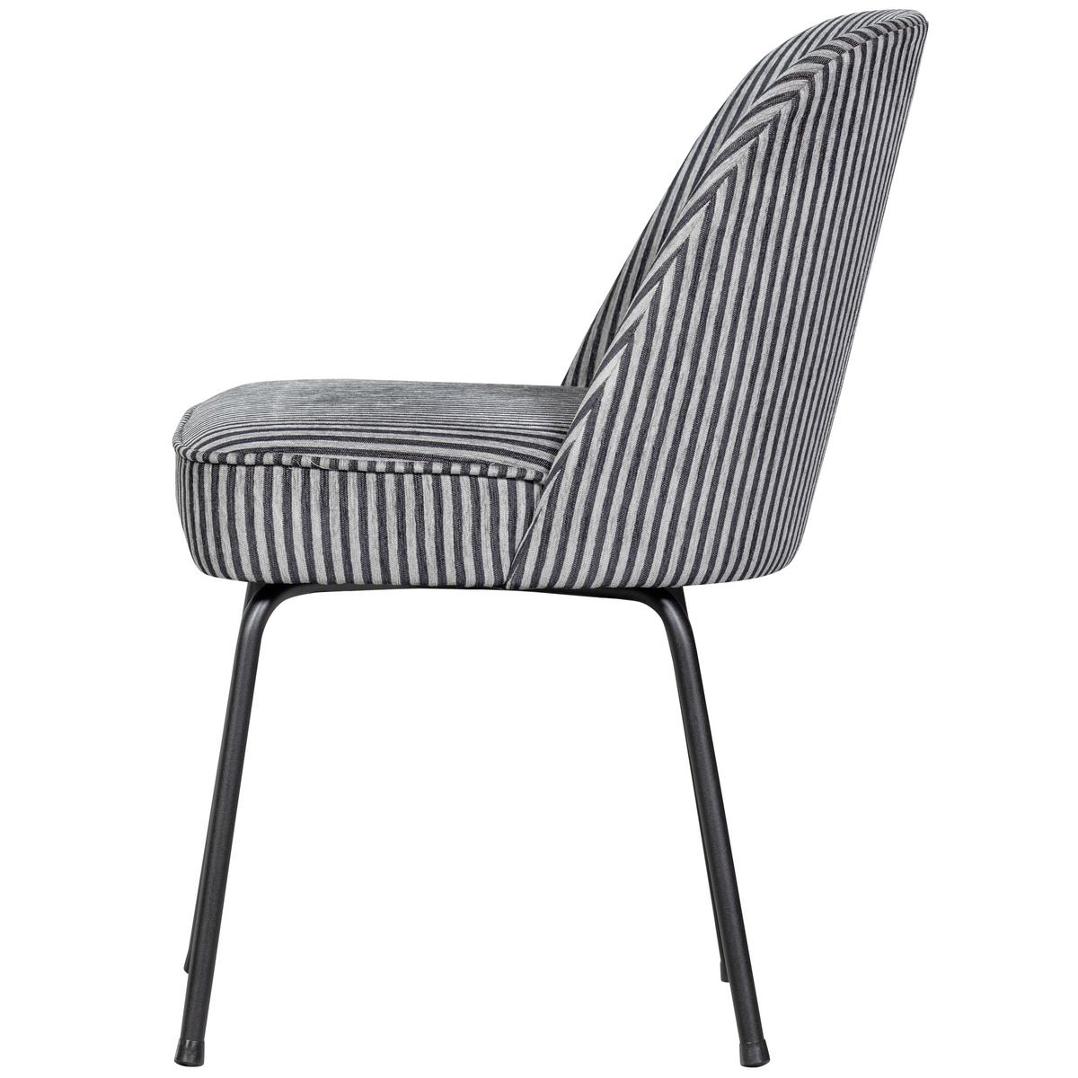Stuhl-Set Vogue Grau/Schwarz B: 50cm - Schwarz/Grau, MODERN, Textil/Metall (50/83/57cm) - Livetastic