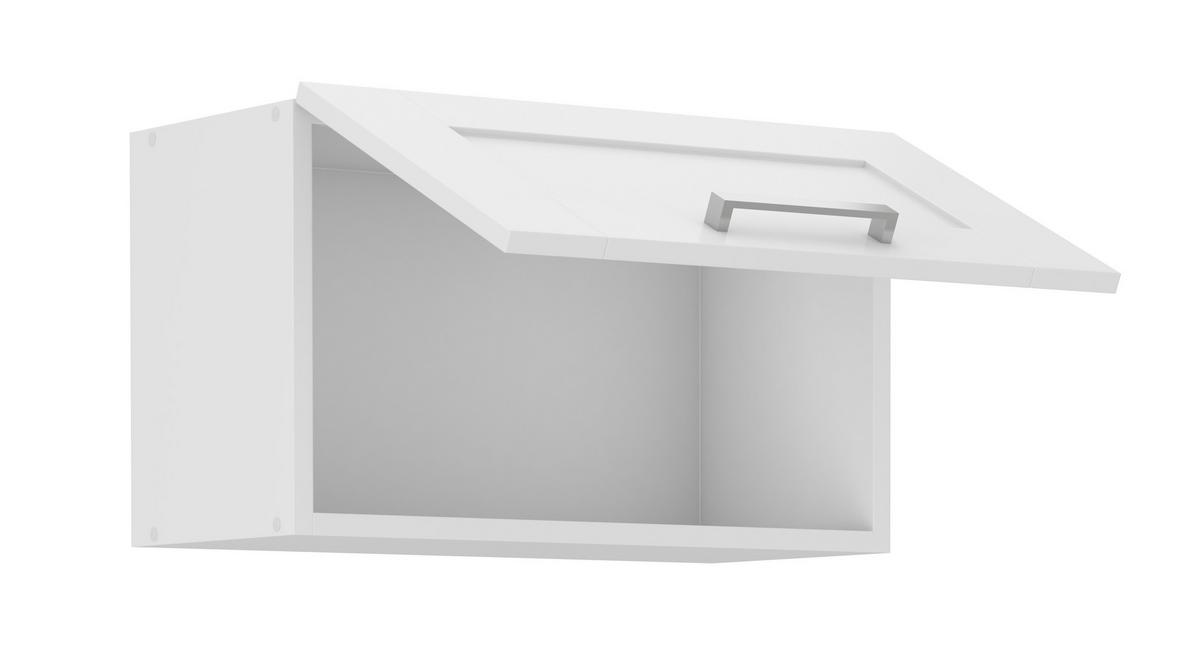 Küchenoberschrank Luisa B: 60 cm Weiß 1 Klappe - Weiß, KONVENTIONELL, Holzwerkstoff (60/35/31cm)