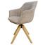 Drehstuhl Belluno Greige - Greige/Eichefarben, MODERN, Holz/Textil (60/88/57,5cm) - Luca Bessoni