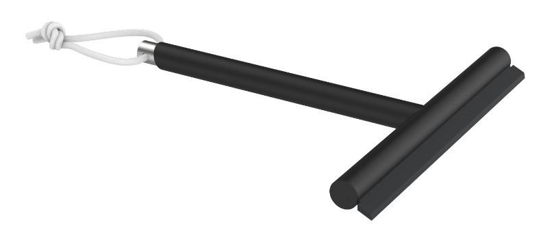 STĚRKA NA SPRCHOVÉ KOUTY CHRIS - černá, Moderní, plast (20,3/21,5/1,8cm) - Mömax