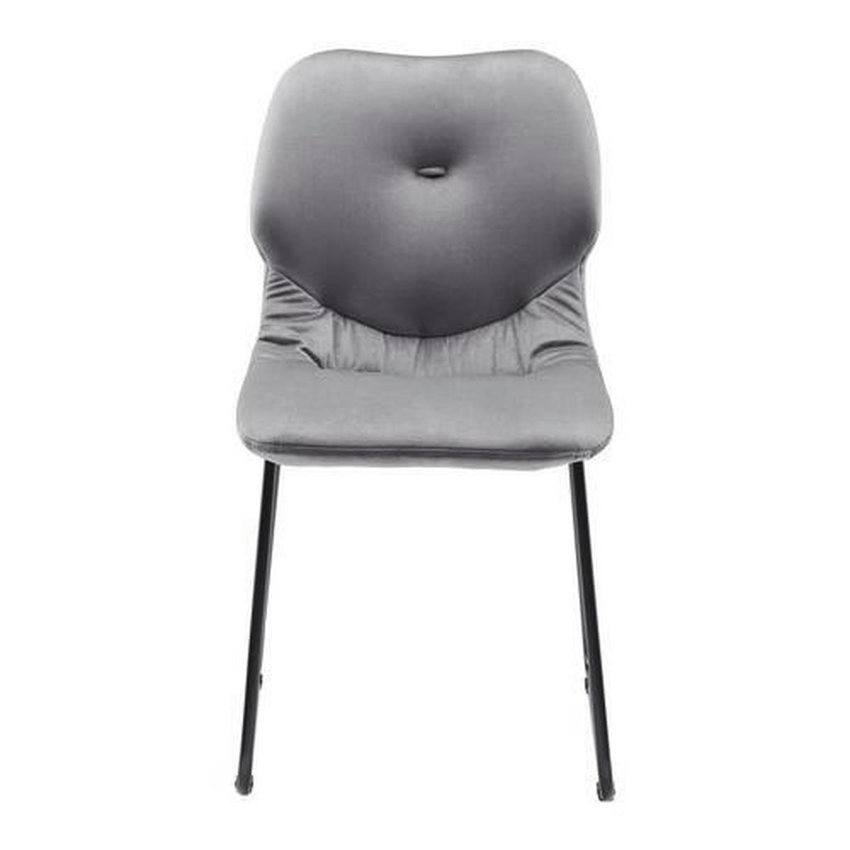 Stolička ALICA - čierna/sivá, Modern, kov/textil (57/83/46cm) - Bessagi Home