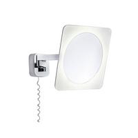 LED-Wandleuchte 1-Flammig Rechteckige Form - Chromfarben/Weiß, Basics, Metall (23/23cm) - Paulmann