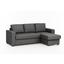 Wohnlandschaft Cristiano ca. 220x150 cm - Dunkelbraun, Basics, Textil (220/150cm) - Carryhome Wohnlandschaft Cristiano ca. 220x150 cm - Dunkelbraun, Basics, Textil (220/150cm) - Carryhome