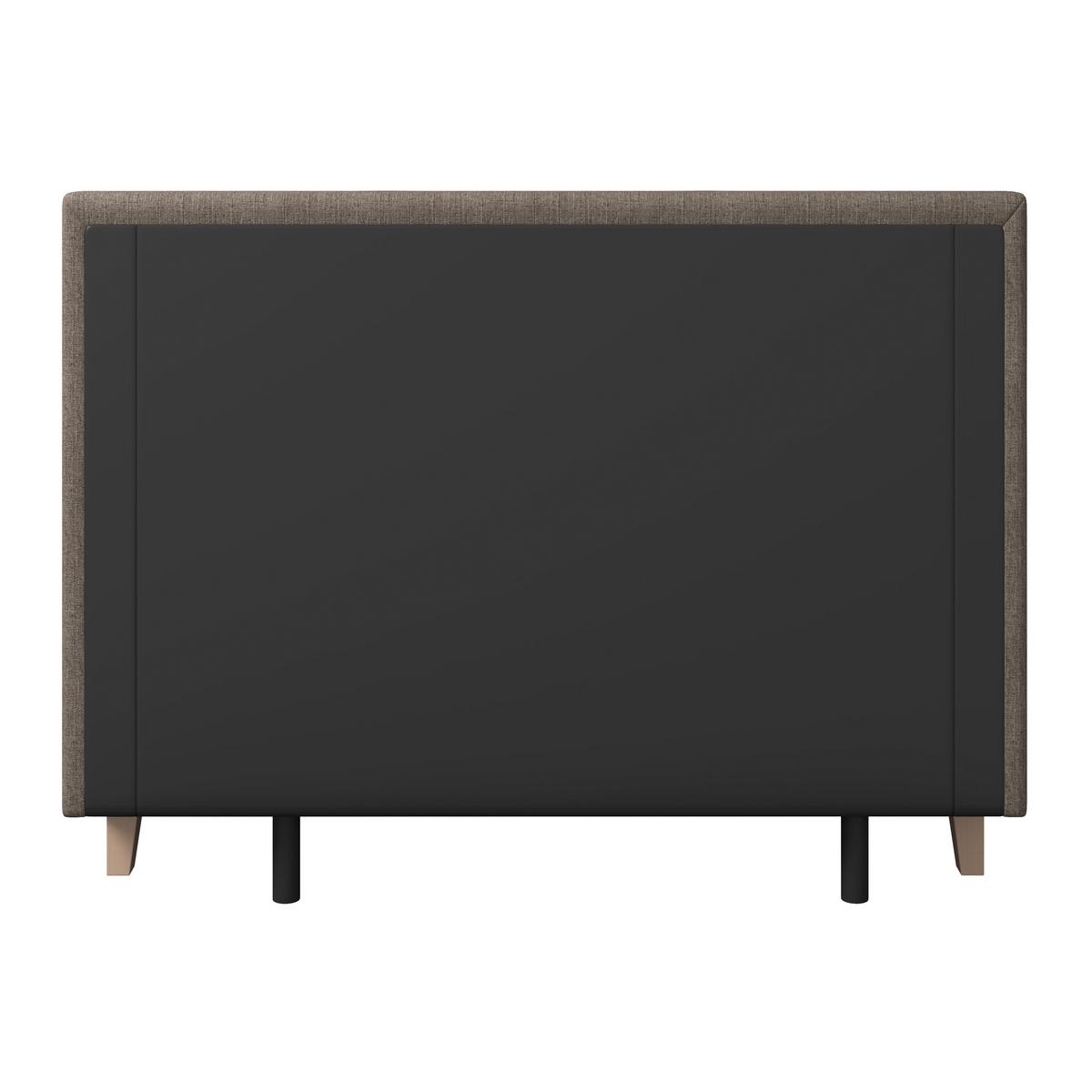 Boxspringová postel MONZA 160x200, hnědá - barvy dubu/hnědá, Moderní, dřevo/textil (160/200cm) - Bessagi Home