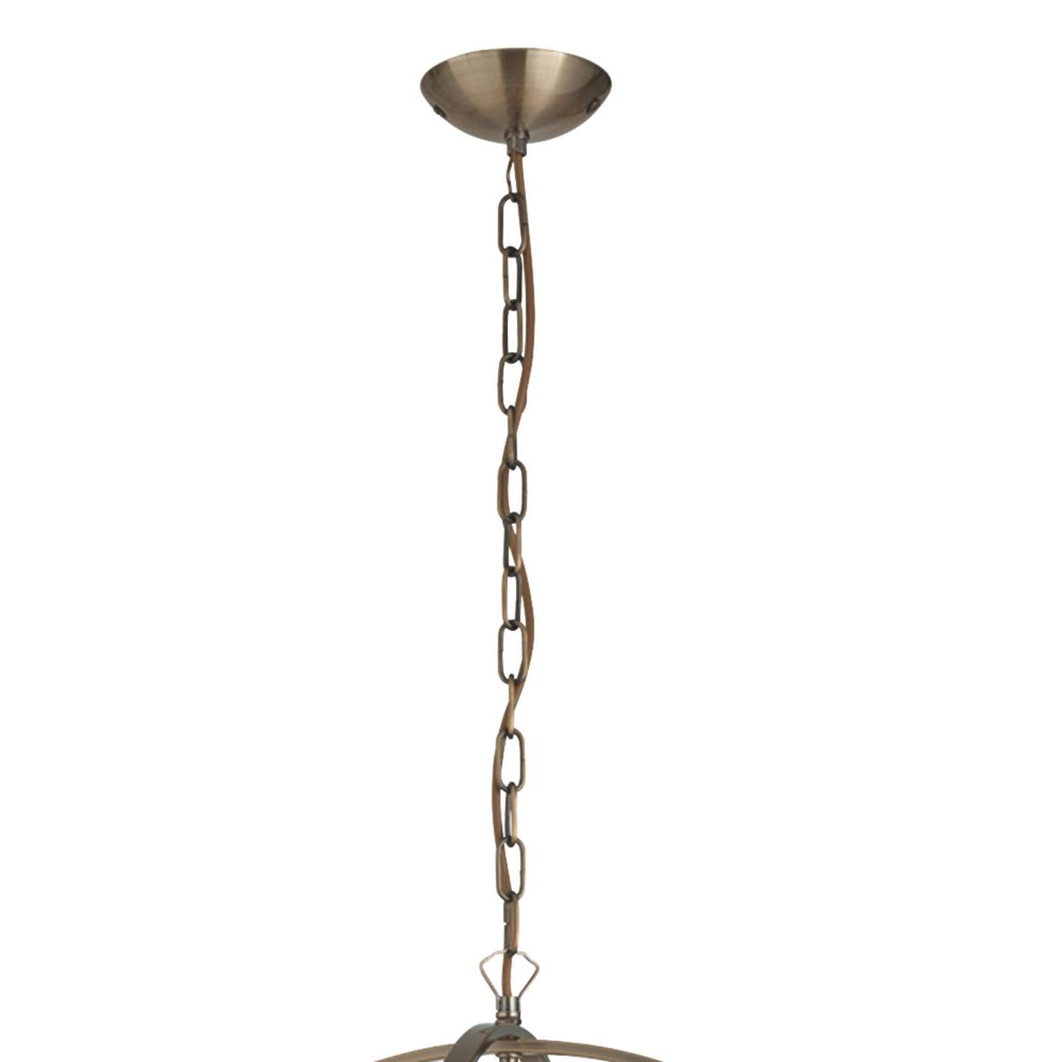 Hängeleuchte Orbit 2476-6ab - Messingfarben, Design, Metall (60/210cm)