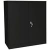 Aktenschrank Color As B: 90 Cm Abschließbar - Schwarz, Basics, Metall (90/105/40cm) - MID.YOU
