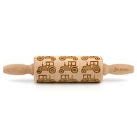 Motiv-teigroller, Holz Teigrolle 3d Motivbuchenholz - Naturfarben, Basics, Holz (23/4,5/4,5cm) - Folkroll