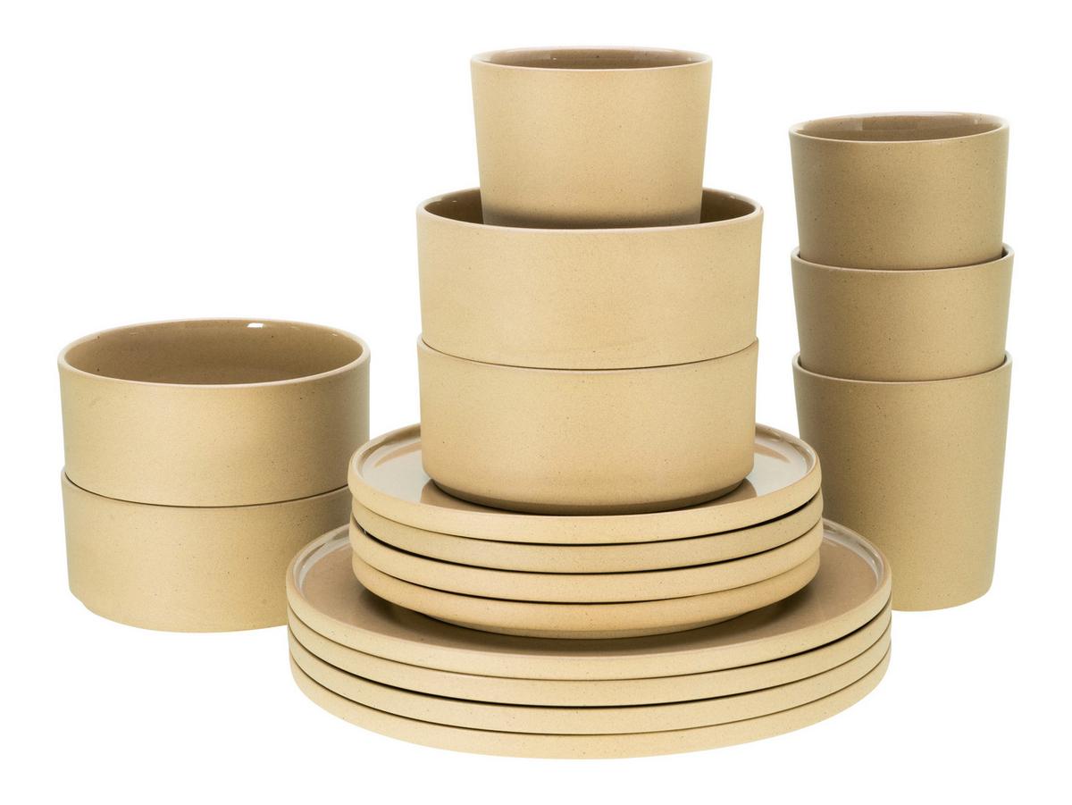 Kombiservice 21525 Futuro Sand - Sandfarben, Trend, Keramik - Creatable