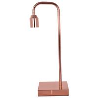 Tischleuchte Galileo 710 Kupferfarben B: 22 cm - Kupferfarben, Basics, Metall (22/22/50cm) - Kayoom