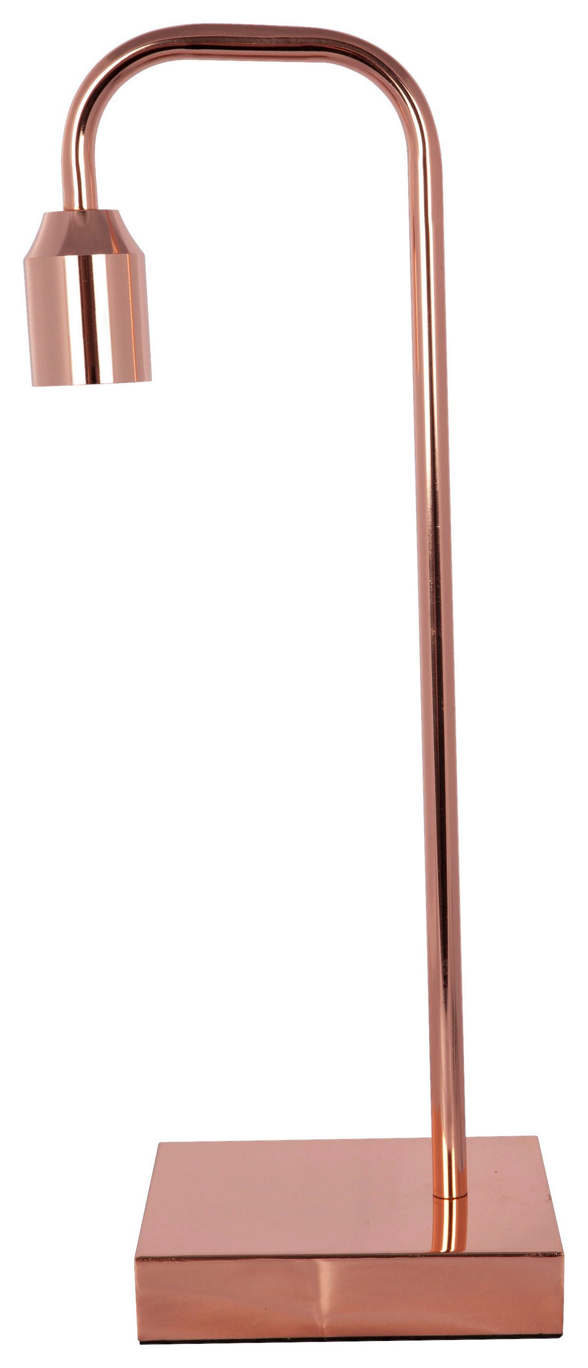 Tischleuchte Galileo 710 Kupferfarben B: 22 cm - Kupferfarben, Basics, Metall (22/22/50cm) - Kayoom