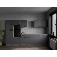 Küchenleerblock Oliver Grau, Eiche Dekor B: 340 Cm - Eichefarben/Grau, Design, Holzwerkstoff (340cm) - Respekta