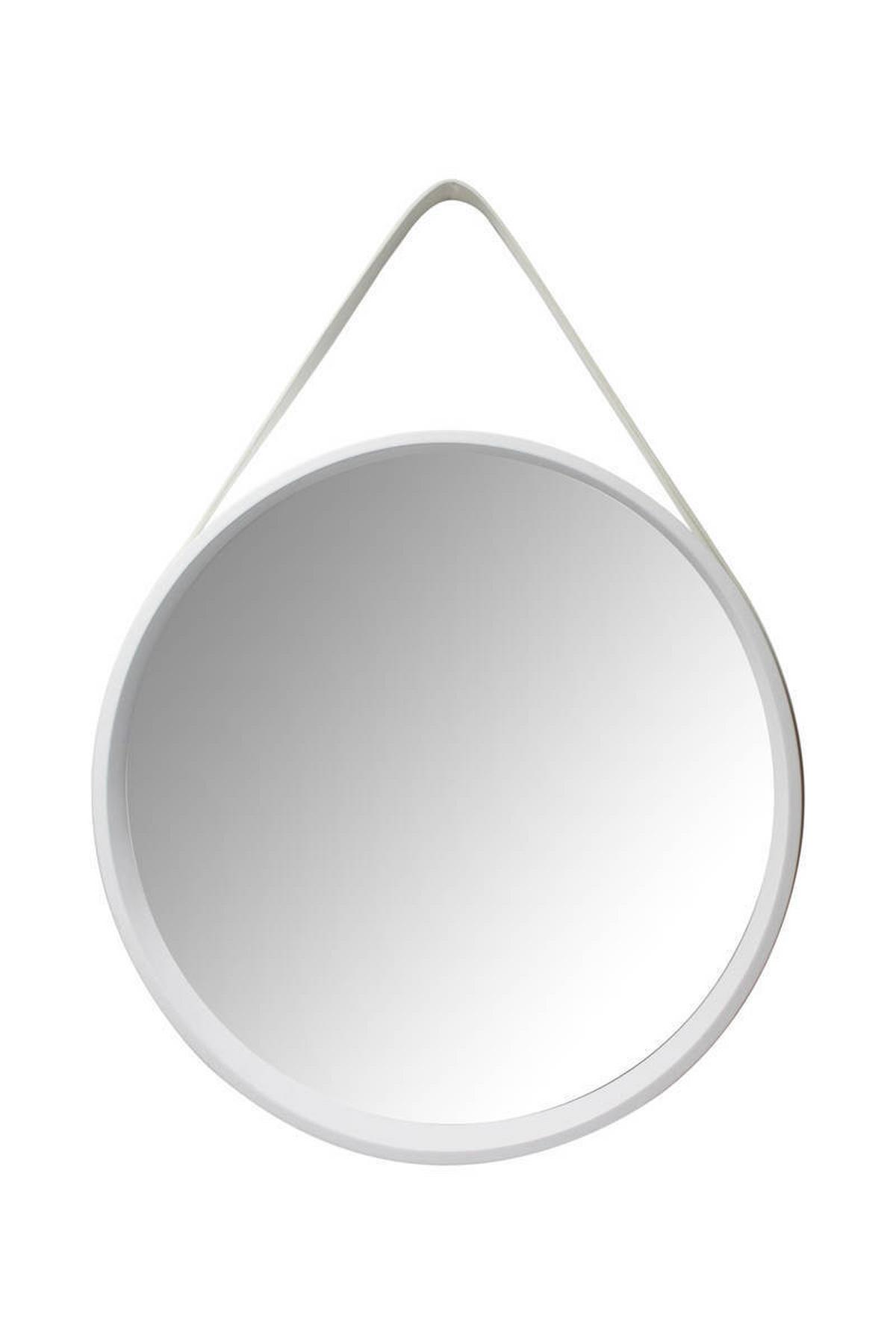 Wandspiegel Ultima 49,5x49,5cm Kunststoff/Holz Dekor/Glas - Weiß, Trend, Glas/Holzwerkstoff (49,5/49,5/3,5-7,5cm) - Kayoom