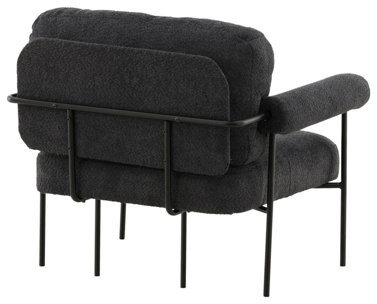 Sessel Tillberga X Josefin Lustig - Schwarz, Design, Kunststoff/Textil (95/83/87cm) - Livetastic
