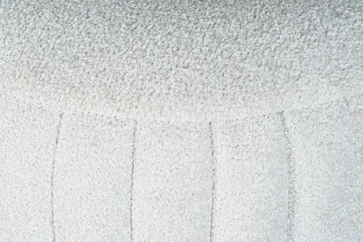 Hocker Doric 135 Weiß/goldfarben D: 43 Cm - Goldfarben/Weiß, Design, Textil (43/46cm) - Kayoom