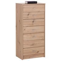 Kommode B: 50 cm 4-You New Eiche Artisan Dekor - Eiche Artisan, MODERN, Holzwerkstoff (50/111,4/34,6cm)