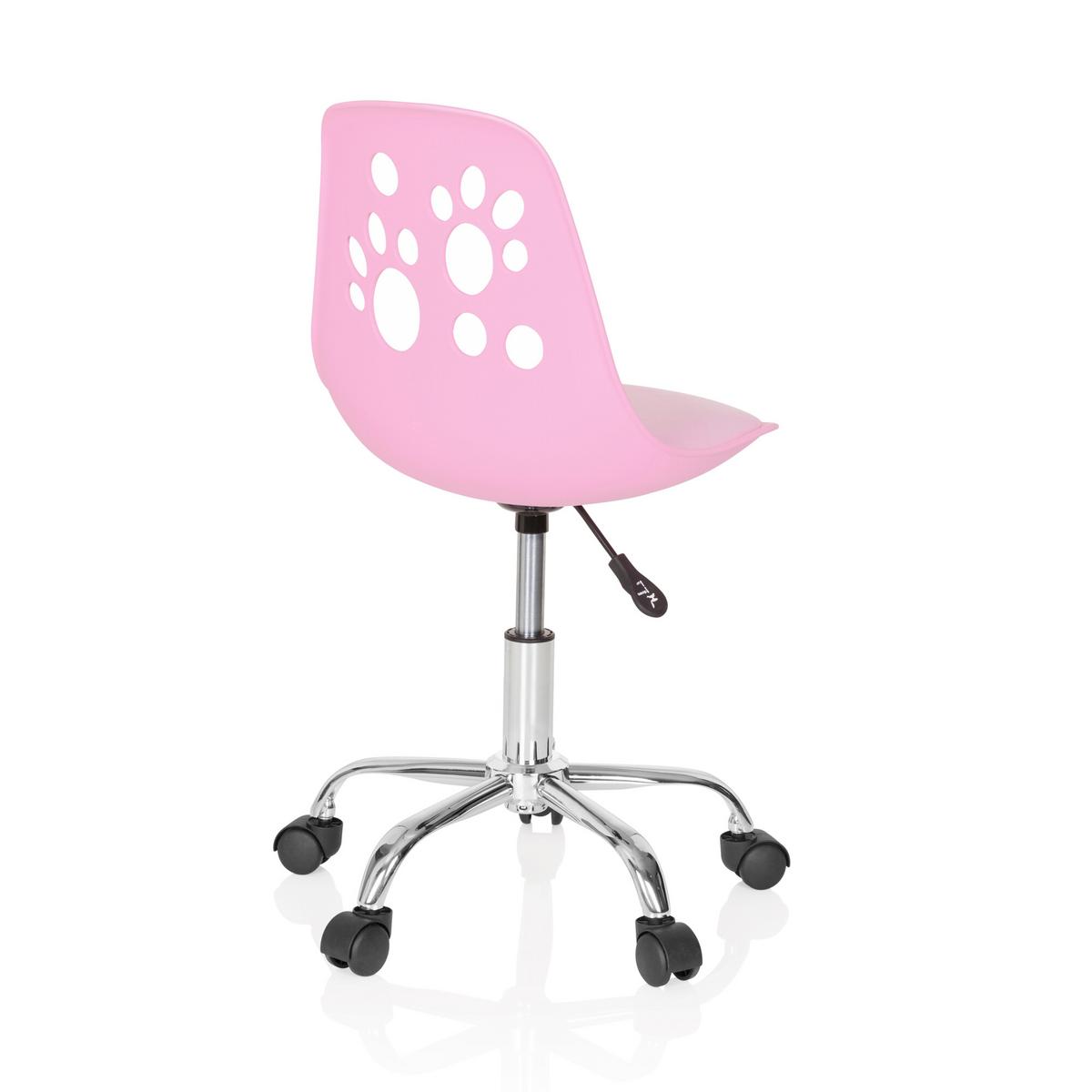 Jugenddrehstuhl Fancy I Pink Tiermuster - Pink, MODERN, Kunststoff/Textil (40/72-82/44cm) - MID.YOU