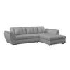 Ecksofa mit Schlaffunktion Berisso, Webstoff - Schwarz/Grau, Design, Textil (278/187cm) - Ondega