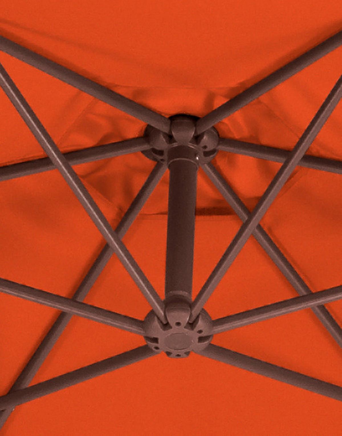 Ampelschirm Genua Bxhxt: 278x263x300 Cm Terracotta - Anthrazit/Terracotta, Basics, Textil/Metall (278/263/300cm) - Schneider