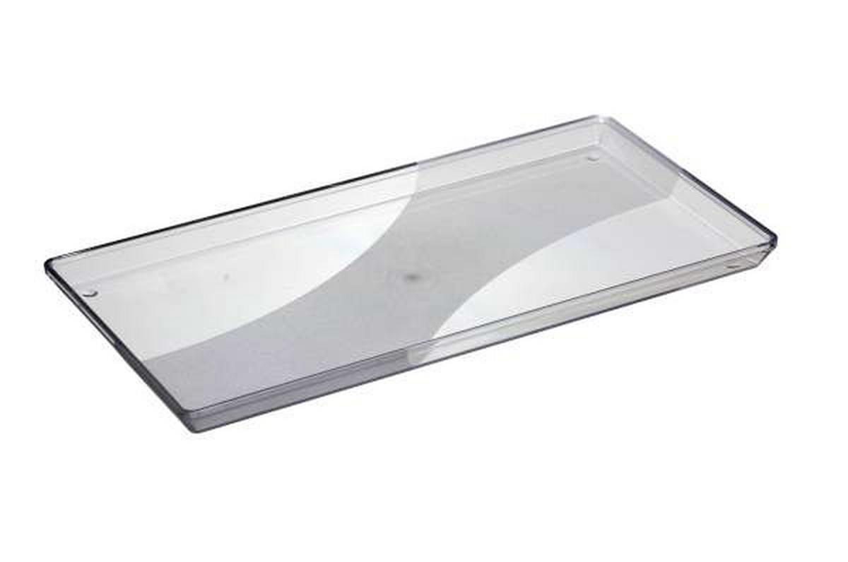 Serviertablett Aus Kunststoff Bella 34x18 Cm, Transparent - Naturfarben, KONVENTIONELL, Kunststoff (34/18/2,2cm)