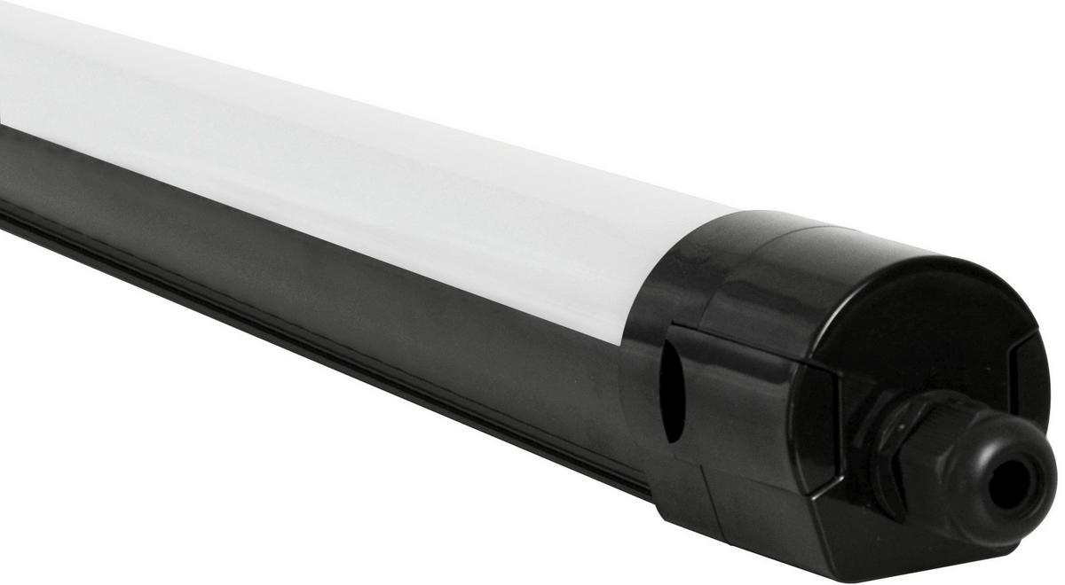 LED-Deckenleuchte L: 62 cm, für In-Und Outdoor - Schwarz, Basics, Kunststoff (62/6/6cm)