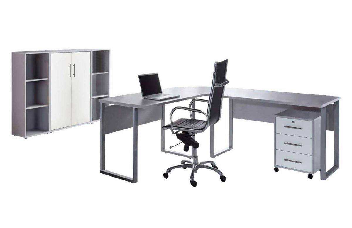 Büro Office Edition Grau/weiß - Weiß/Grau, MODERN - MID.YOU