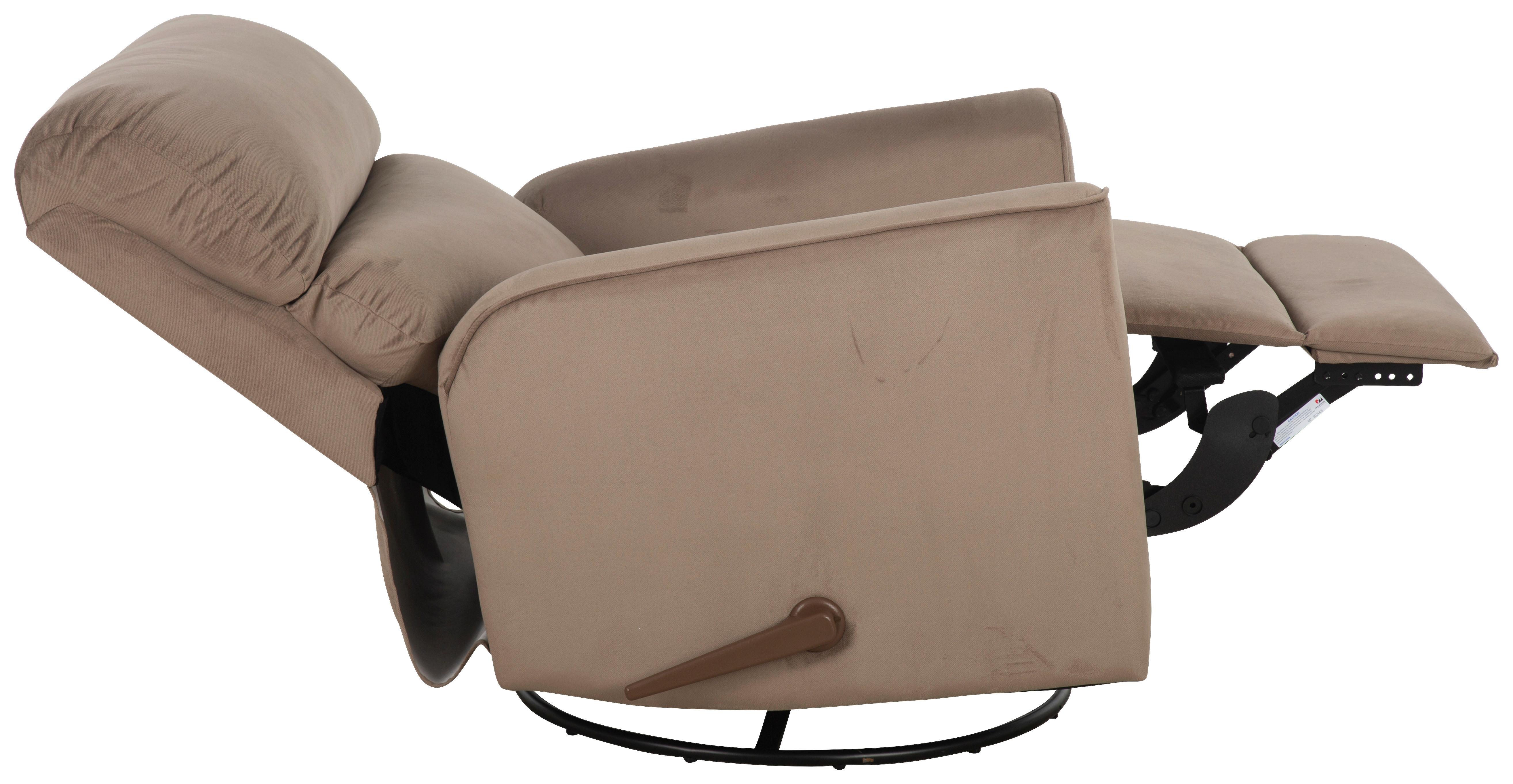 Relaxsessel Mavrik - Taupe/Schwarz, MODERN, Textil (87.5/103.5/99cm) - P & B