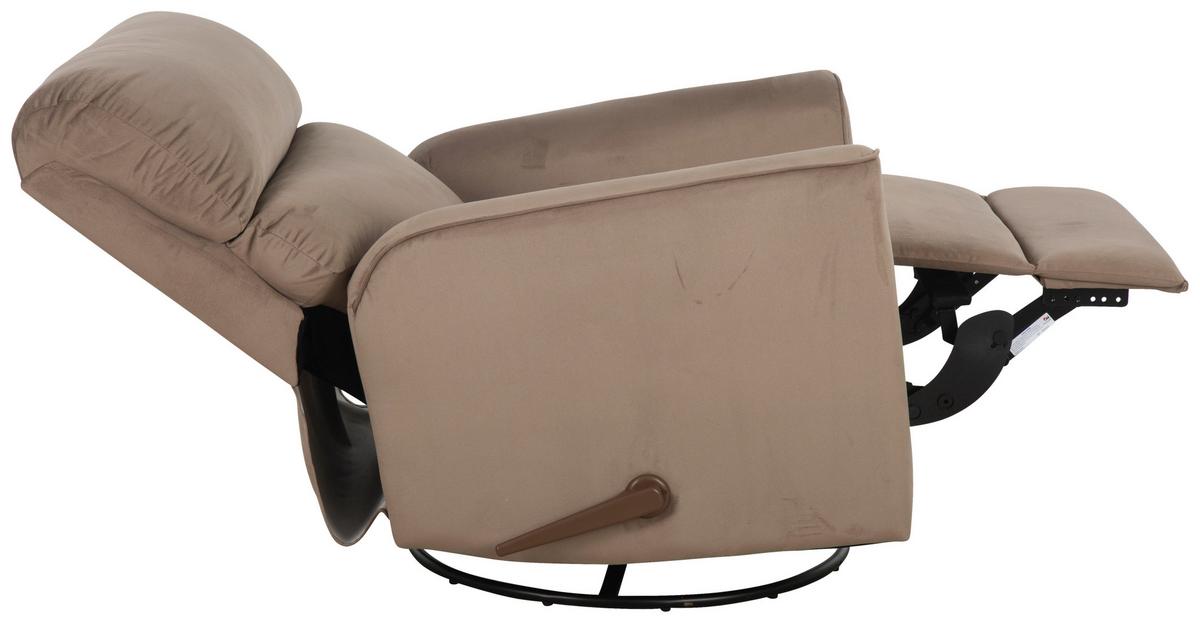 Relaxsessel Mavrik - Taupe/Schwarz, MODERN, Textil (87.5/103.5/99cm) - P & B