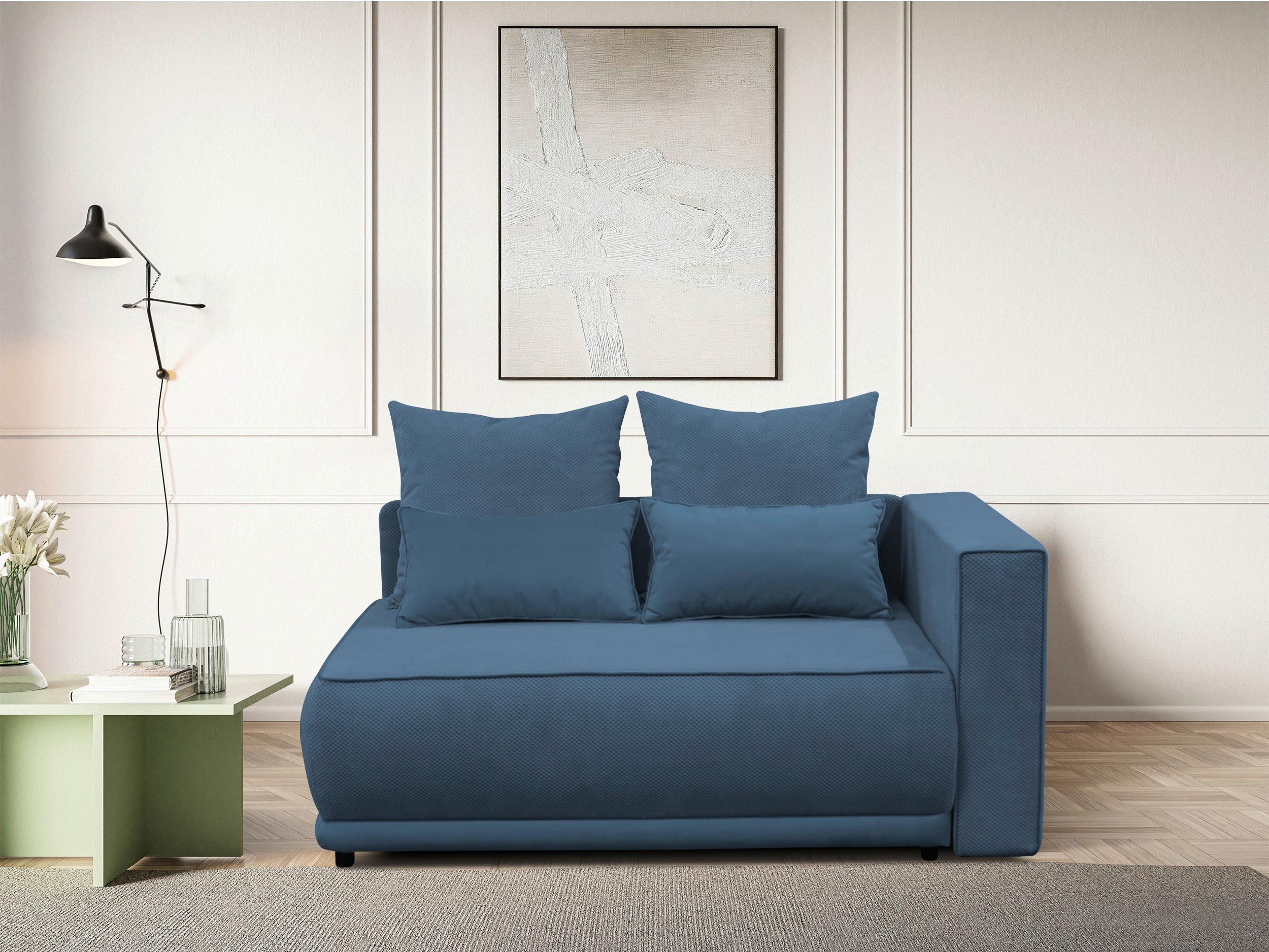 Récamiere Iga Re Blau B: 168 cm - Blau/Rosa, Design, Textil (168/73/99cm) - MID.YOU