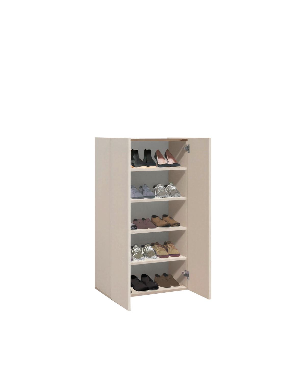 Schuhschrank Rainbow Eichefarben/kaschmir B: 63 Cm - Kaschmir/Eichefarben, Design, Holzwerkstoff (63/114/35cm) - MID.YOU