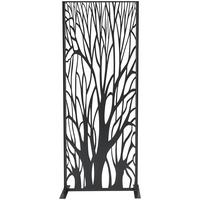 Sichtschutz Auenland ca. 50x150 cm - Schwarz, MODERN, Metall (50/150cm)