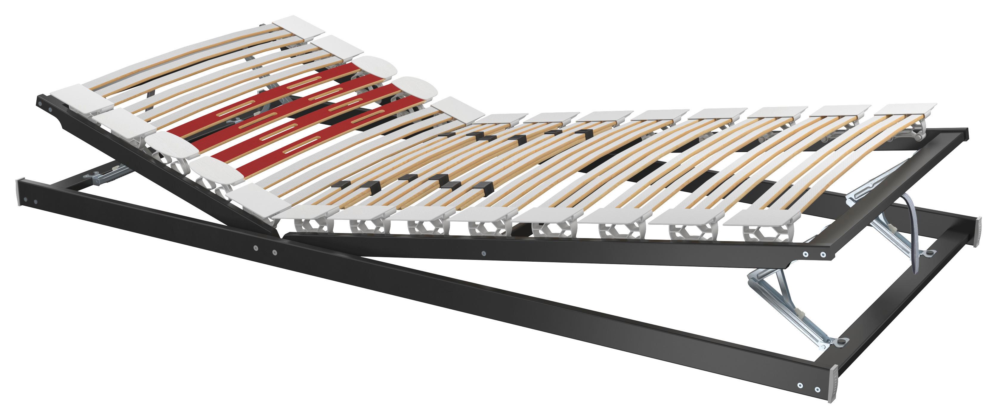Lattenrost Maroon Kf - Rot/Schwarz, MODERN, Holz (90/200cm) - Sembella