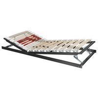 Lattenrost Maroon 90x200 Cm 3 Zonen - Rot/Schwarz, MODERN, Holz (90/200cm) - Sembella