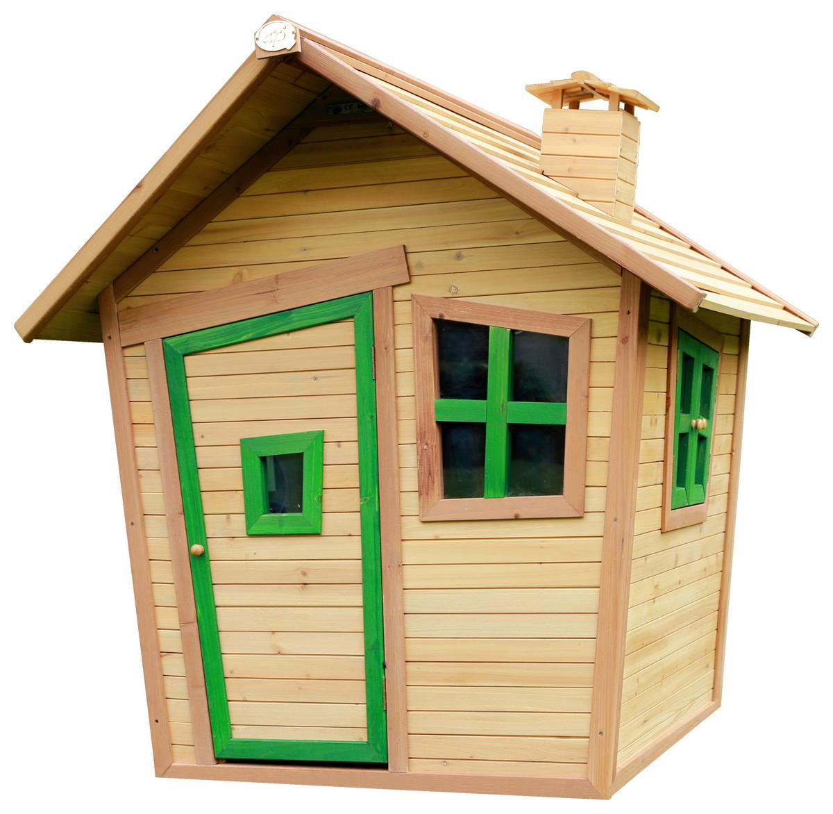 Spielhaus A030.044.00 - Braun/Grün, KONVENTIONELL, Holz (144/146/157cm) - Ambia Garden