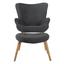 Kreslo S Taburetom Relax - prírodné farby/tmavosivá, Moderný, drevo/textil (73/92/80cm) - Ombra Kreslo S Taburetom Relax - prírodné farby/tmavosivá, Moderný, drevo/textil (73/92/80cm) - Ombra