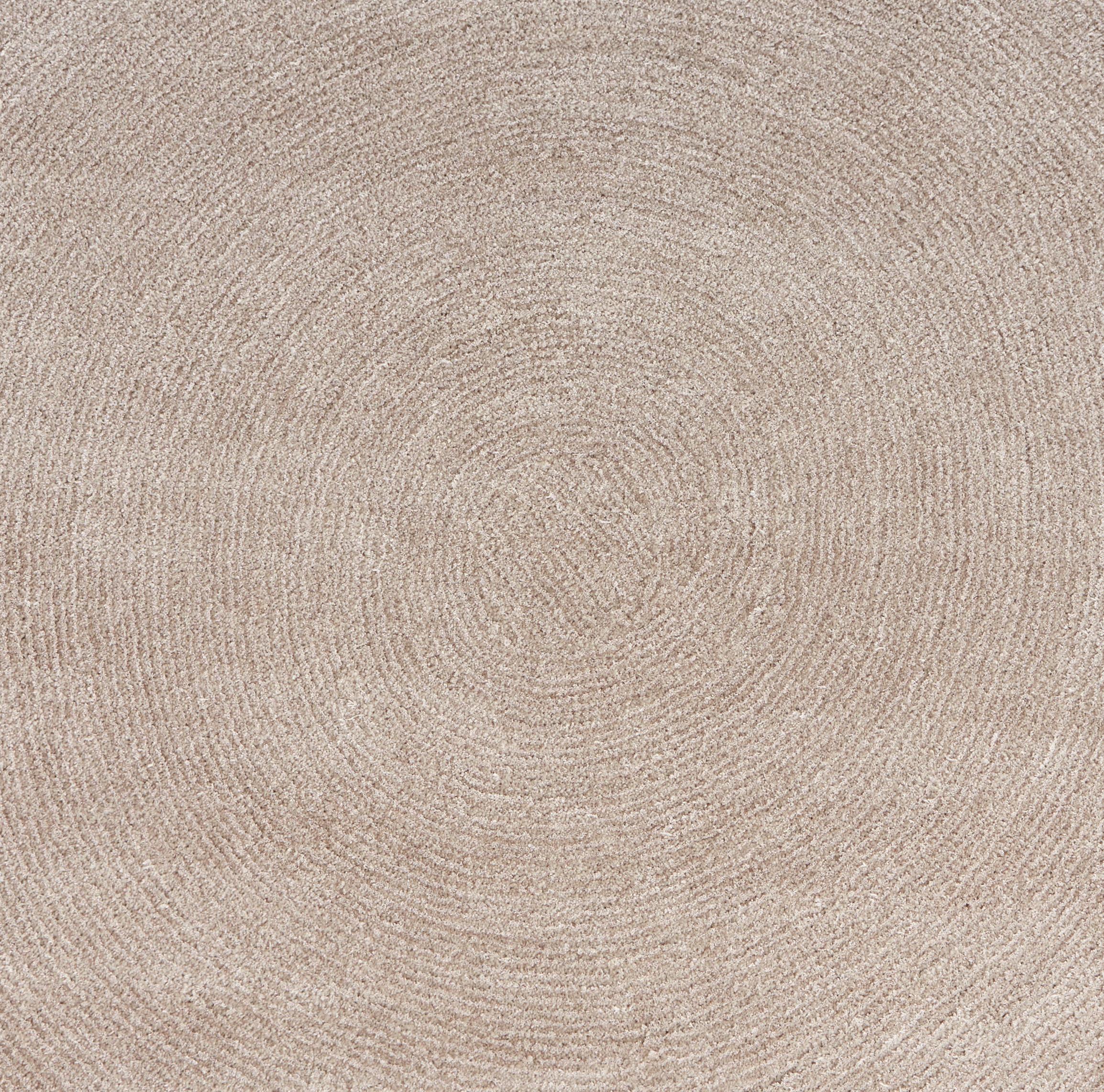 Webteppich Beige Blanca Rund Ø 150 Cm - Beige, Textil (150cm) - James Wood