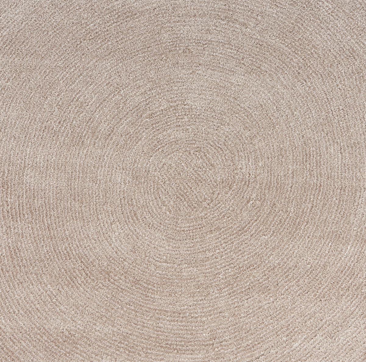 Webteppich Beige Blanca Rund Ø 150 Cm - Beige, Textil (150cm) - James Wood