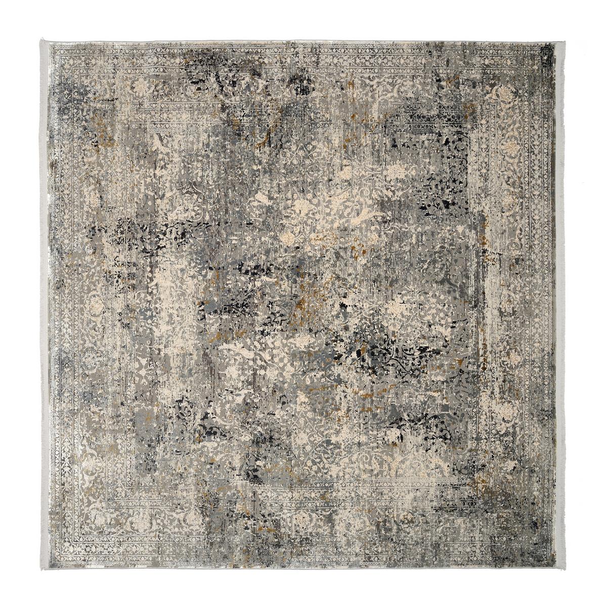 Webteppich Multicolor Avignon 240x240 cm - Dunkelgrau/Hellgrau, Design, Textil (240/240cm) - Dieter Knoll