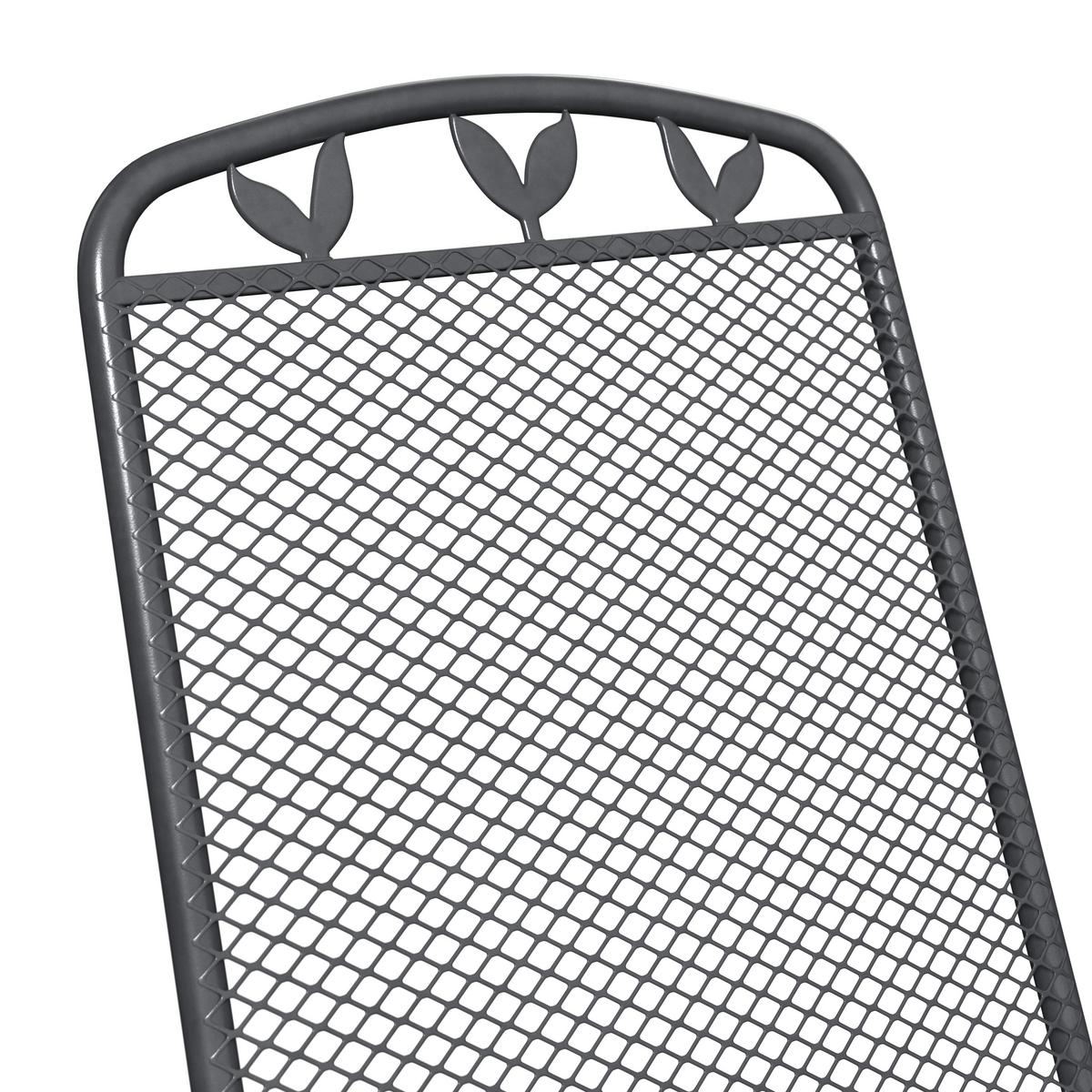 Gartensessel Toulouse New - Silberfarben, MODERN, Metall (43,5/97/68cm) - Beldano