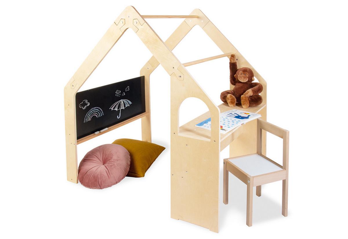 Spielhaus Thilda - Birkefarben/Kieferfarben, Basics, Holz (119/122/94cm) - Pinolino