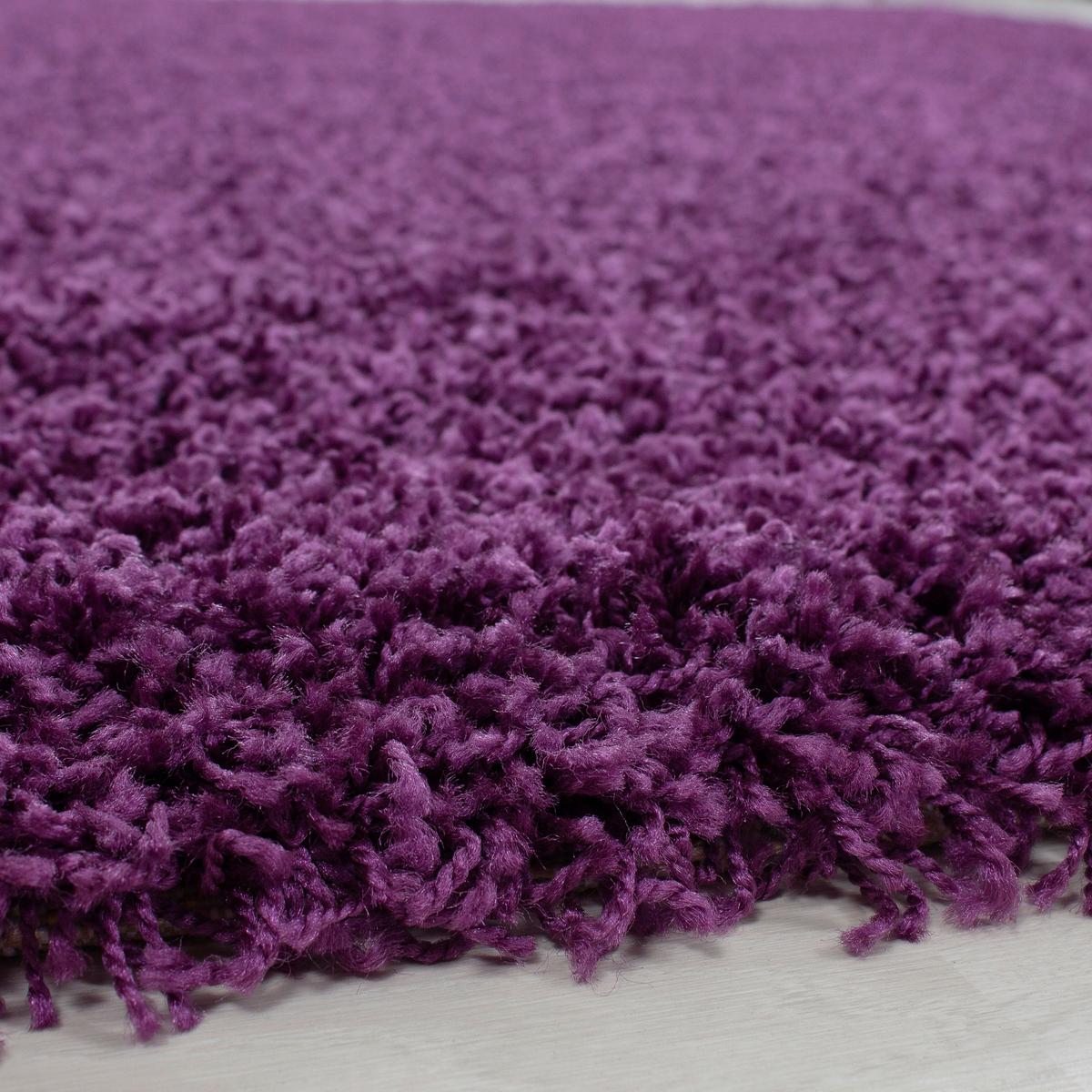 Hochflor Teppich Lila Dream 60x110 cm - Lila, KONVENTIONELL, Textil (60/110cm) - Novel