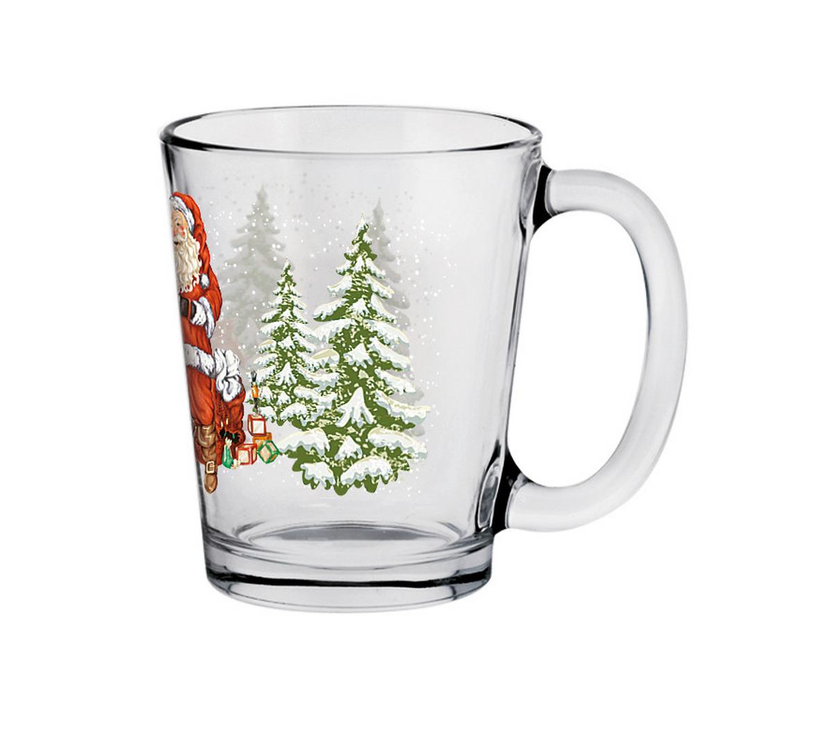 Karácsonyi Üveg Pohár Niko Kb. 310ml - többszínű, Modern, Üveg (10,7/8,5cm) - Luca Bessoni