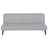 Schlafsofa Lino Grau B: 192 cm - Schwarz/Grau, Design, Holz/Textil (192/82/90cm) - Livetastic