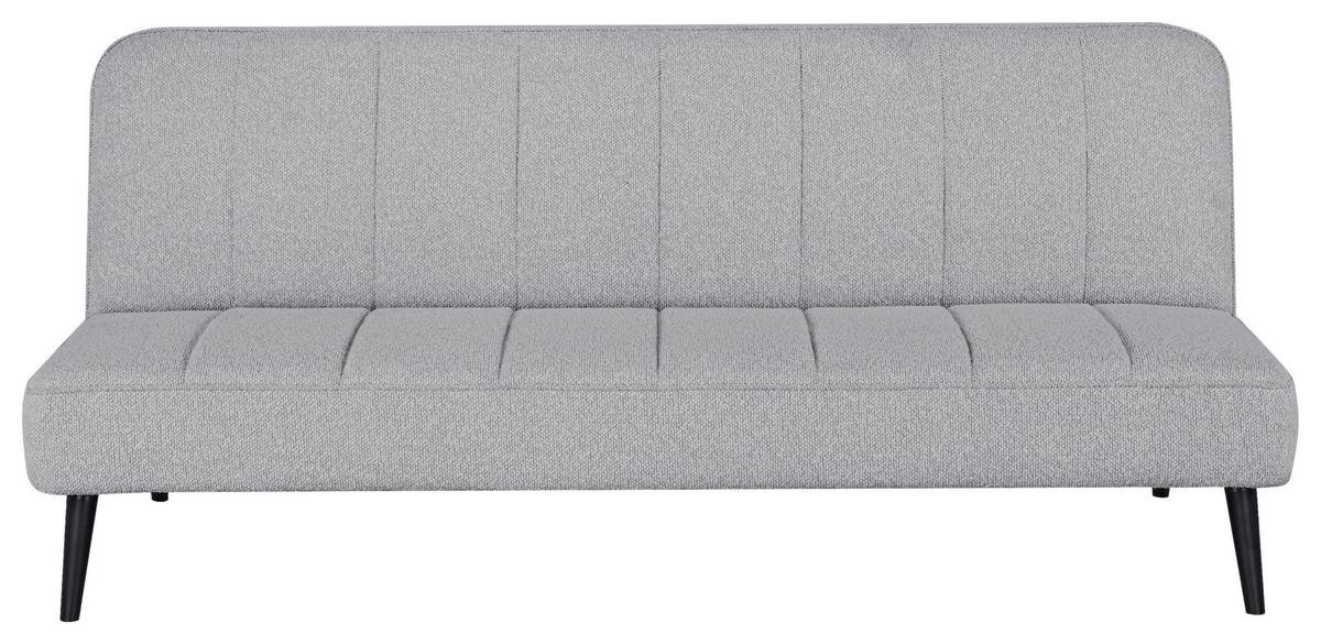 Schlafsofa Lino Grau B: 192 cm - Schwarz/Grau, Design, Holz/Textil (192/82/90cm) - Livetastic
