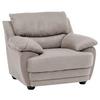Polstersessel Mit Armlehnen Nebolo Textil Beige - Schlammfarben/Schwarz, Design, Textil (117/97/100cm) - Livetastic